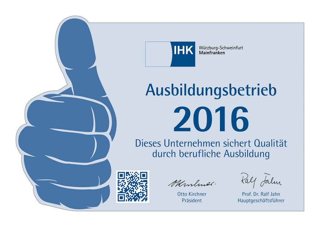 IHK-Ausbildungsbetrieb 2016